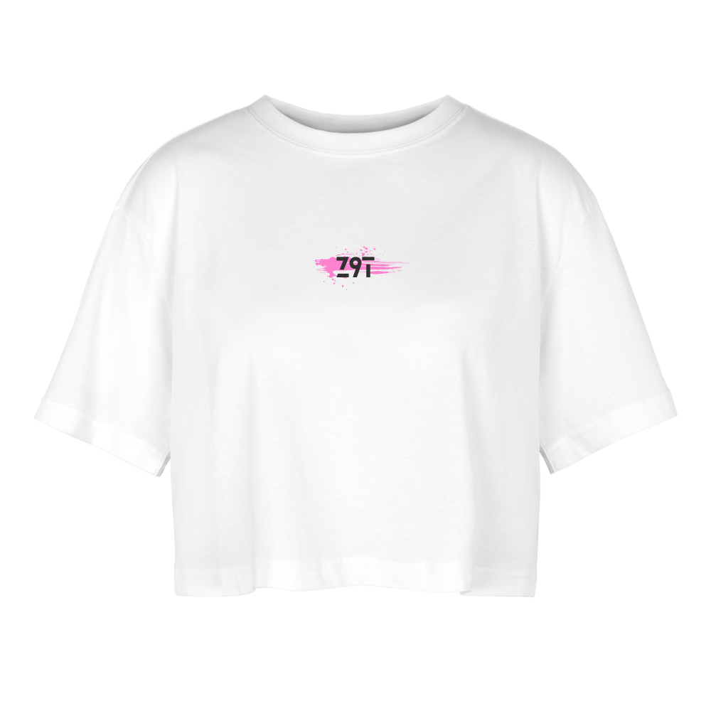 Women’s Oversized Cropped T-Shirt - white