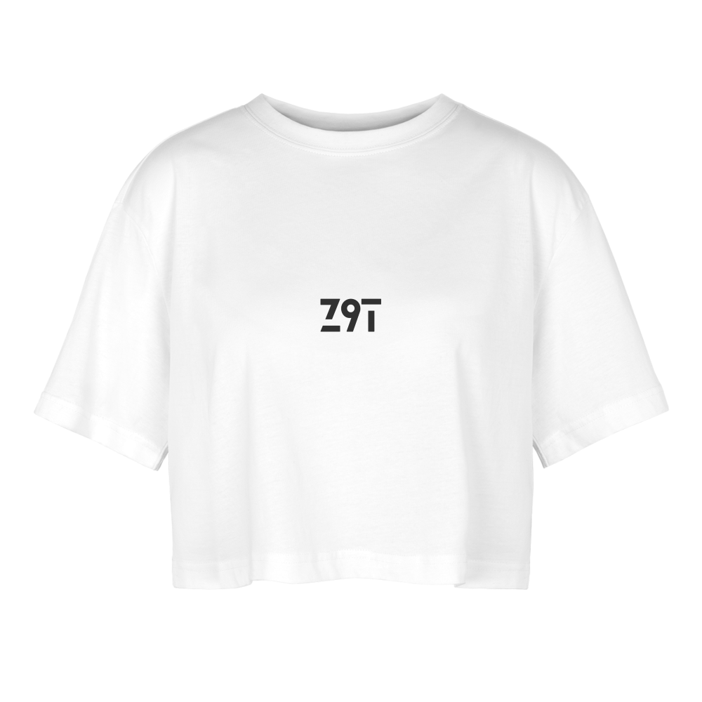 Women’s Oversized Cropped T-Shirt - white