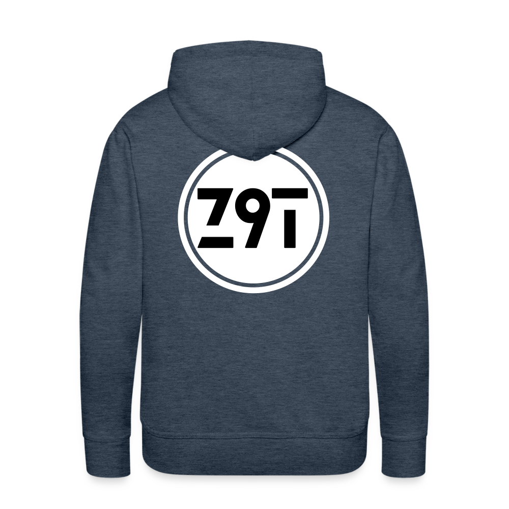 Men’s Premium Hoodie - heather denim