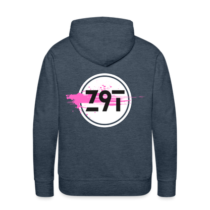 Men’s Premium Hoodie - heather denim