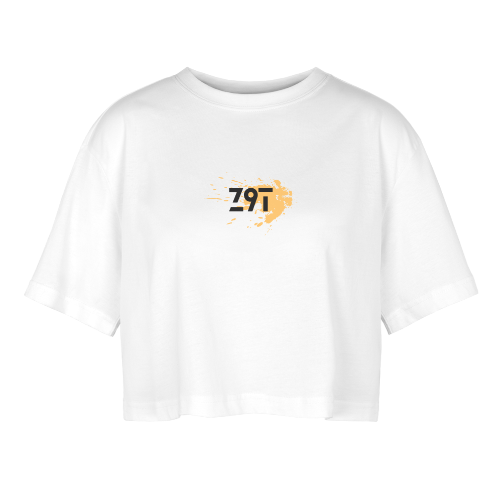 Women’s Oversized Cropped T-Shirt - white