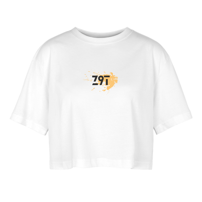 Women’s Oversized Cropped T-Shirt - white