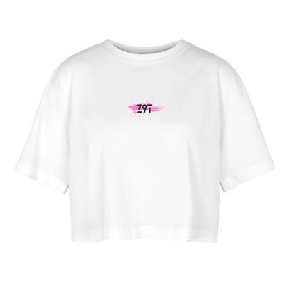 Women’s Oversized Cropped T-Shirt - white