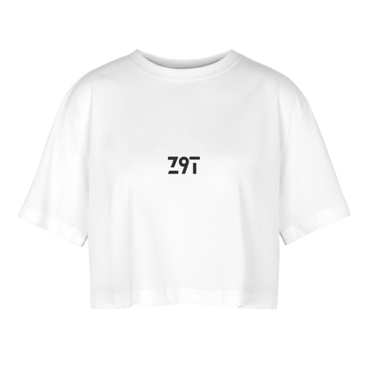Women’s Oversized Cropped T-Shirt - white